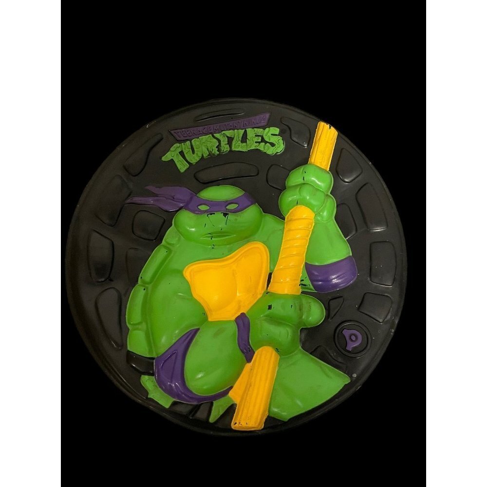Vintage 1989 Teenage Mutant Ninja Turtles Donatello Rubber Frisbee TMNT